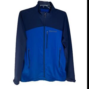 Marmot Bero Size XXL Men’s Blue & Black Water Repellant Jacket 4 Pockets